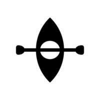 kayak icona vettore simbolo design illustrazione