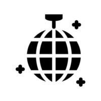 discoteca palla icona vettore simbolo design illustrazione