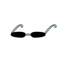 anni 90 occhiali da sole scarabocchio vettore