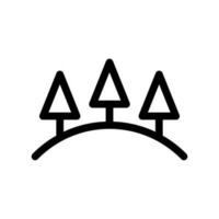 collina icona vettore simbolo design illustrazione