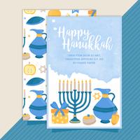 Vettore felice Hanukkah Card