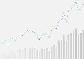 astratto in crescita finanziario grafico grafico sfondo vettore