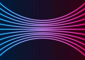 blu viola neon laser Linee Tech astratto sfondo vettore