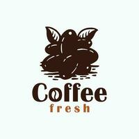 caffè frutta logo vettore