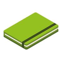 libro verde isolato vettore