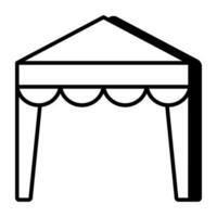 modem design icona di tenda vettore