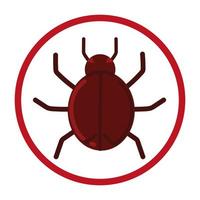 segno virus bug bug vettore