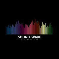 equalizzatore, Audio, suono onda logo design ispirazione vettore