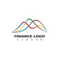 attività commerciale finanza azione scambio grafici mercato logo design vettore