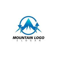 modello di logo di montagna. illustratore vettoriale