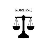 equilibrio scala icona isolato su bianca sfondo. vettore illustrazione