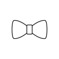arco cravatta forma vettore illustrazione su bianca sfondo.