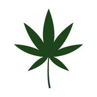 marijuana foglia icona vettore design illustrazione canapa simbolo
