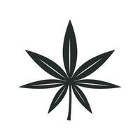 marijuana foglia icona vettore design illustrazione canapa simbolo