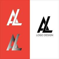 al iniziale lettera logo design vettore