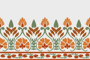 astratto etnico ikat sfondo. etnico senza soluzione di continuità modello nel tribale. tessuto messicano stile. design per sfondo, vettore illustrazione, tessuto, vestiario, tappeto, tessile, batik, ricamo.
