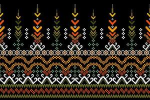 attraversare cucire. geometrico etnico modelli. design per saree, patola, sari, dupata, vyshyvanka, rushnyk, dupata, vestiario, tessuto, batik, maglieria, ricamo, ikkat, pixel modello. tradizionale design. vettore