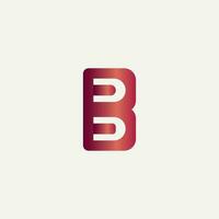 b lettera logo design vettore