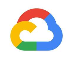 Google nube icona, logo vettore