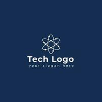 tecnologia logo modello vettore illustrazione grafico geometrico Tech logo