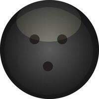 bowling palla icona al di sopra di bianca sfondo vettore illustrazione. bowling palla silhouette logo concetto, clipart