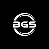 bgs lettera logo design nel illustrazione. vettore logo, calligrafia disegni per logo, manifesto, invito, eccetera.