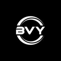 bvy lettera logo design nel illustrazione. vettore logo, calligrafia disegni per logo, manifesto, invito, eccetera.