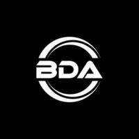 bda lettera logo design nel illustrazione. vettore logo, calligrafia disegni per logo, manifesto, invito, eccetera.