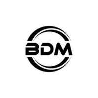 bdm lettera logo design nel illustrazione. vettore logo, calligrafia disegni per logo, manifesto, invito, eccetera.