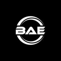 bae lettera logo design nel illustrazione. vettore logo, calligrafia disegni per logo, manifesto, invito, eccetera.