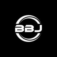 bbj lettera logo design nel illustrazione. vettore logo, calligrafia disegni per logo, manifesto, invito, eccetera.