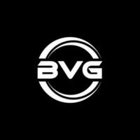 bvg lettera logo design nel illustrazione. vettore logo, calligrafia disegni per logo, manifesto, invito, eccetera.