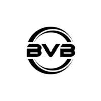 bvb lettera logo design nel illustrazione. vettore logo, calligrafia disegni per logo, manifesto, invito, eccetera.
