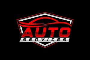 auto stile auto logo design con concetto gli sport veicolo icona silhouette vettore