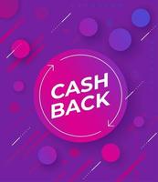 banner vettoriale offerta cashback