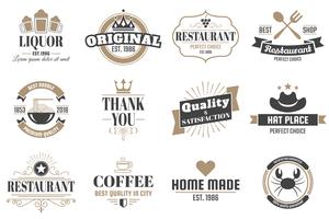 Ristorante Retro Vector Logo per banner