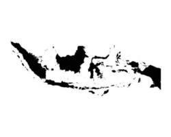 Indonesia nazione carta geografica vettore