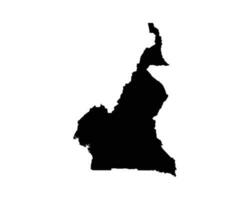 camerun nazione carta geografica vettore