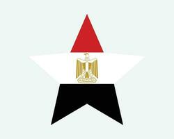 Egitto stella bandiera vettore