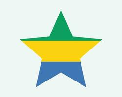 Gabon stella bandiera vettore