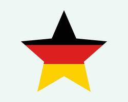 Germania stella bandiera vettore