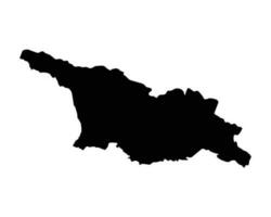 Georgia nazione carta geografica vettore