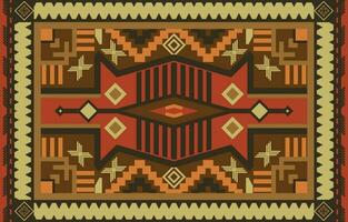 nativo americano modello. azteco design. modello di tappeto vettore