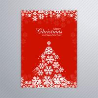 Disegno dell'opuscolo di Merry Christmas card vettore