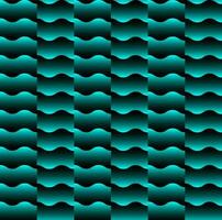 astratto senza soluzione di continuità geometrico sfondo nel verde e nero vettore