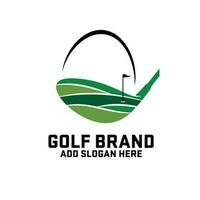 golf logo concetto vettore