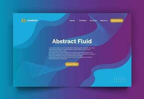 moderno astratto fluido design modello, concetti per sito web sviluppo, vettore illustrazione