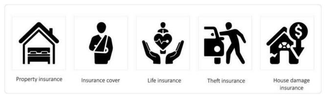 proprietà assicurazione , assicurazione copertina e vita assicurazione vettore