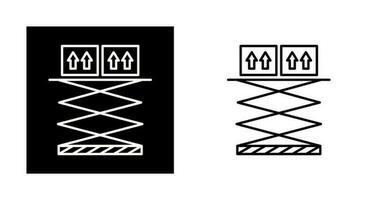 sollevamento scatola vettore icona