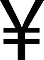 yen icona . giapponese yen moneta simbolo vettore